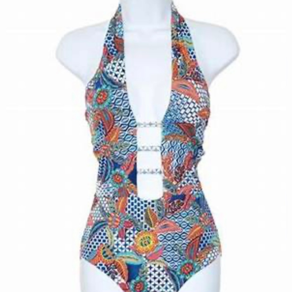Red Carter Tahitian Tide Twist swimsuit